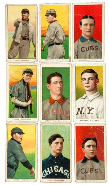 1909-11 T206 LOT OF (83) DIFFERENT WITH 12 HALL OF FAMERS