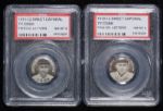 Both P2 Pin Ty Cobbs (Large Letter and Small Letter) Both PSA 8 NM-MT 