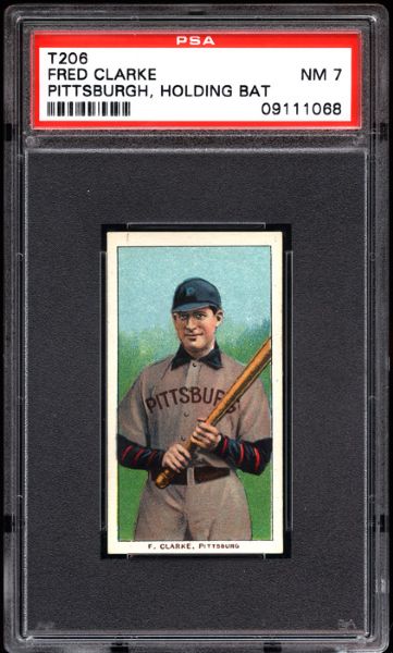 1909-11 T206 FRED CLARKE (WITH BAT) PSA 7 NM