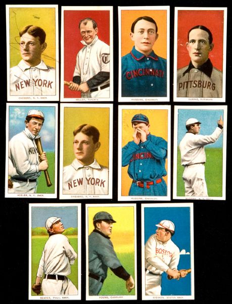 1909-11 T206 LOT OF 123 (113 DIFFERENT) INCLUDING 15 HALL OF FAMERS