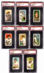 1909-11 T206 EX PSA 5 GRADED LOT OF 30 DIFFERENT