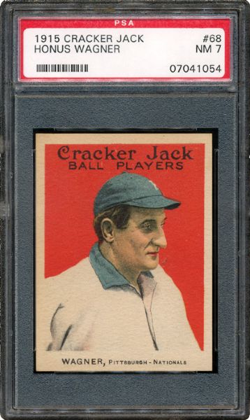 1915 CRACKER JACK #68 HONUS WAGNER PSA 7 NM