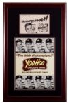 NEW YORK YANKEES YOO-HOO ADVERTISING DISPLAY W/ ADDITIONAL YOGI BERRA AD C.1962
