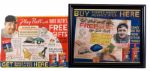 PAIR OF 1934 BABE RUTH QUAKER OATS ADVERTISING DISPLAYS