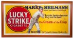 EXTREMELY RARE 1928 HARRY HEILMANN LUCKY STRIKE CIGARETTES LARGE ADVERTISING BANNER
