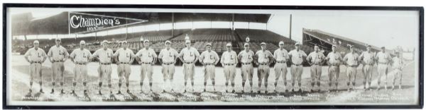 LARGE GROUP OF 1920S-30S LOUISVILLE COLONELS & ENID (OKLA.) BASEBALL PHOTOGRAPHS AND EPHEMERA INCL. 1930 COLONELS CHAMPIONSHIP TEAM PANORAMA