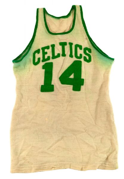 1950 BOB COUSY BOSTON CELTICS GAME WORN ROOKIE JERSEY FROM RED AUERBACHS PERSONAL COLLECTION