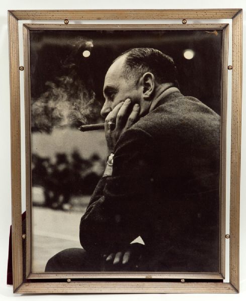 1963 14" BY 11" ORIGINAL PHOTO OF RED AUERBACH