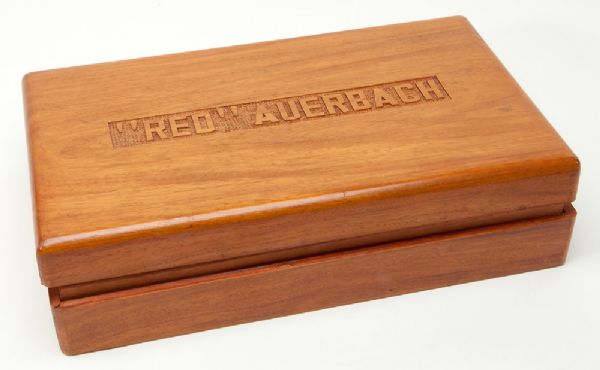 RED AUERBACHS ENGRAVED TABACALERA HUMIDOR
