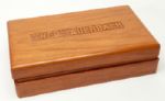 RED AUERBACHS ENGRAVED TABACALERA HUMIDOR