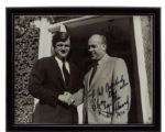 1970 TED KENNEDY SIGNED PHOTO INSCRIBED TO RED AUERBACH