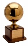 RED AUERBACHS 1963 "GREATEST COACH IN BASKETBALL HISTORY" TROPHY FROM ST. AUGUSTINES PARISH