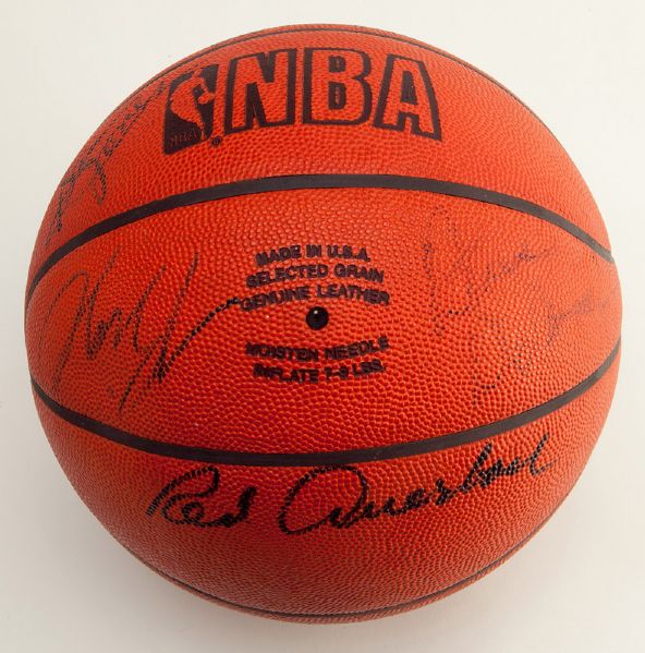 HALL OF FAME AND STAR SIGNED BASKETBALL - MOSTLY BOSTON CELTICS