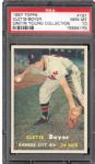 1957 TOPPS #121 CLETIS BOYER GEM MINT PSA 10 (1/1) - DMITRI YOUNG COLLECTION