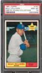 1961 TOPPS #141 BILLY WILLIAMS GEM MINT PSA 10 (1/2) - DMITRI YOUNG COLLECTION