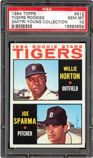 1964 TOPPS #512 WILLIE HORTON GEM MINT PSA 10 (1/1) - DMITRI YOUNG COLLECTION