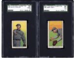 1909-11 T206 SGC GRADED LOT OF (2) SOUTHERN LEAGUERS OLD MILL BACK