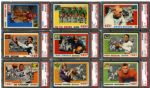 1955 TOPPS ALL AMERICAN FOOTBALL PSA GRADED COMPLETE SET OF 100