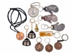ANGELO DUNDEES COLLECTION OF (12) BOXING KEY CHAINS AND MEDALLIONS