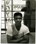FLIP SCHULKE 1961 ORIGINAL SILVER GELATIN PHOTOGRAPH OF MUHAMMAD ALI AND ANGELO DUNDEE AT MIAMIS 5TH STREET GYM
