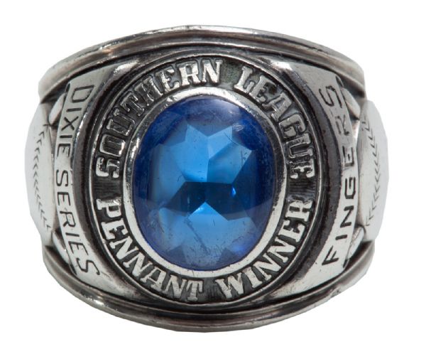 ROLLIE FINGERS 1967 SOUTHERN LEAGUE BIRMINGHAM AS DIXIE SERIES CHAMPIONSHIP RING (FINGERS LOA) 