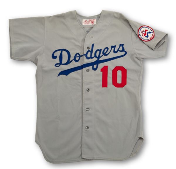 1976 RON CEY LOS ANGELES DODGERS GAME USED ROAD JERSEY (MEARS A9.5)