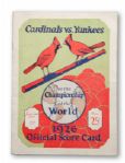 1926 WORLD SERIES (NEW YORK YANKEES AT ST. LOUIS CARDINALS) PROGRAM