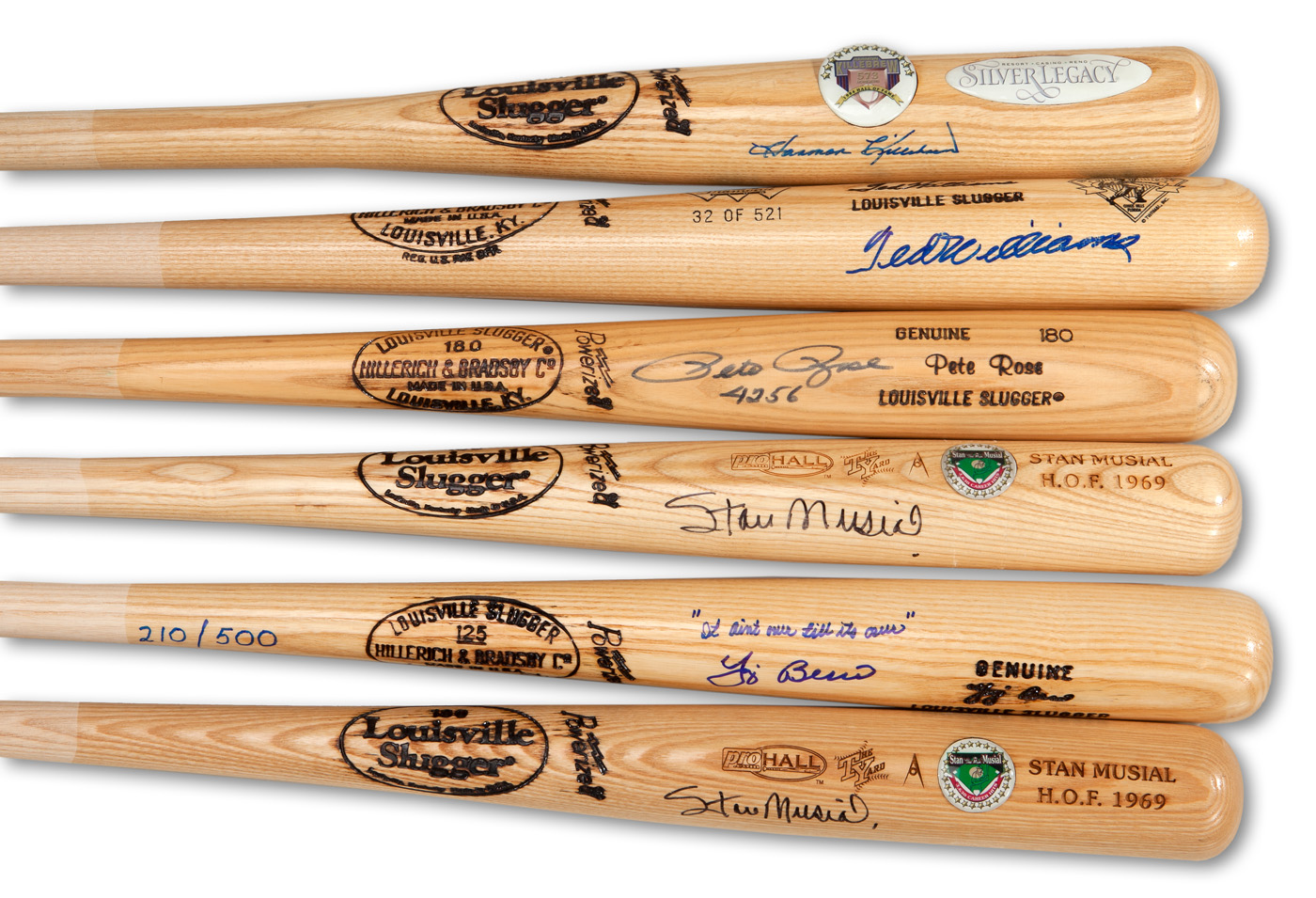 Lot Detail - GOOSE GOSSAGE'S PERSONAL LOT OF (6) SIGNED H&B BATS