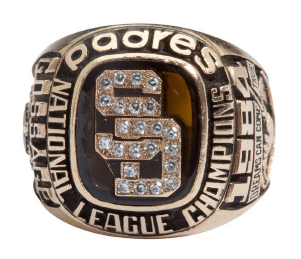 GOOSE GOSSAGES 1984 SAN DIEGO PADRES NATIONAL LEAGUE CHAMPIONS RING (GOSSAGE LOA)