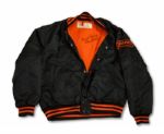 WILLIE MAYS AUTOGRAPHED 1960S SAN FRANCISCO GIANTS TEAM JACKET WITH MAYS PROVENANCE