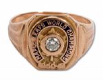 DANNY LEWICIS 1950-51 TORONTO MAPLE LEAFS STANLEY CUP 10K GOLD CHAMPIONSHIP RING (LEWICI LOA)