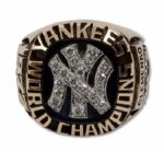 1977 NEW YORK YANKEES 14K GOLD WORLD CHAMPIONSHIP RING