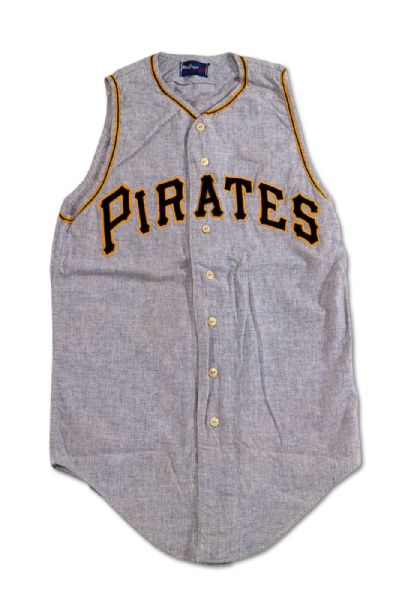 1959 ELROY FACE PITTSBURGH PIRATES GAME WORN ROAD JERSEY - 18-1 PITCHING RECORD SEASON! (DELBERT MICKEL COLLECTION)
