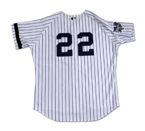 2000 ROGER CLEMENS NEW YORK YANKEES WORLD SERIES GAME WORN HOME JERSEY (NSM COLLECTION)