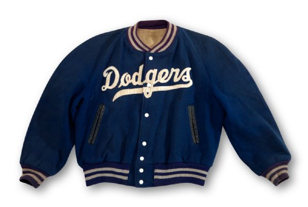 1950S DODGERS GAME WORN TEAM JACKET ATTRIBUTED TO JACKIE ROBINSON 