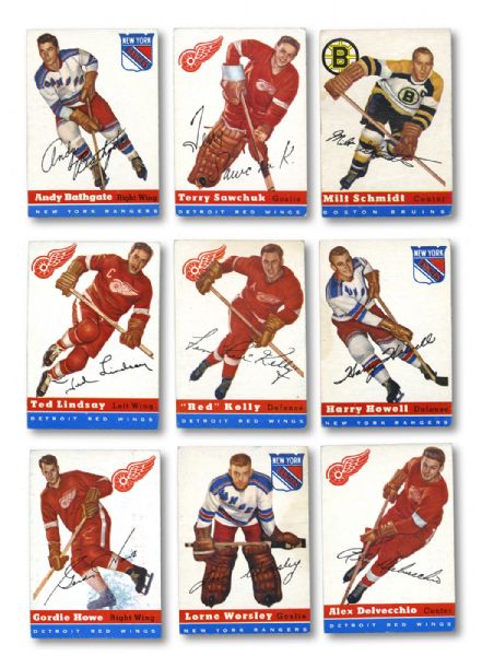 1954-55 TOPPS HOCKEY COMPLETE SET OF 60