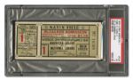 1935 WORLD SERIES (CHICAGO CUBS AT DETROIT TIGERS) GAME 1 TICKET STUB VG PSA 3