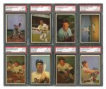 1953 BOWMAN COLOR PSA GRADED COMPLETE SET OF 160 (ALL BUT 1 NM PSA 7 OR BETTER)