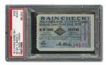 1912 WORLD SERIES (BOSTON RED SOX AT NEW YORK GIANTS) GAME 1 TICKET STUB GD PSA 2