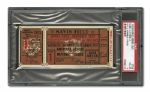 1935 WORLD SERIES (CHICAGO CUBS AT DETROIT TIGERS) GAME 1 TICKET STUB VG-EX PSA 4
