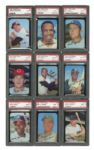 1969 TOPPS SUPERS PSA GRADED COMPLETE SET OF 66 - #11 ON THE PSA SET REGISTRY WITH A 8.96 GPA