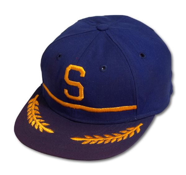 1969 SEATTLE PILOTS PROFESSIONAL MODEL GAME CAP IN NEAR MINT UNUSED CONDITION (HELMS/LA84 COLLECTION)