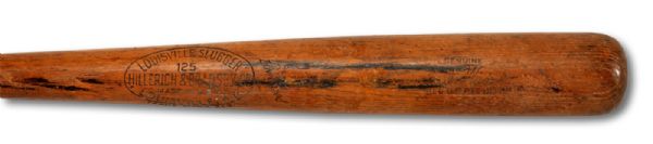 1934-43 PAUL WANER H&B PROFESSIONAL MODEL GAME USED BAT (HELMS/LA84 COLLECTION)