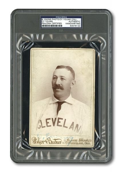 CIRCA 1893 BUCK EWING CLEVELAND SPIDERS PIFER & BECKER CABINET PHOTO (FROM CY YOUNGS PERSONAL COLLECTION)