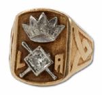 1938 JOHN SALVESON 14K GOLD PACIFIC COAST LEAGUE CHAMPIONSHIP RING