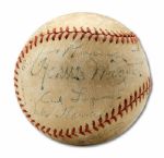 1944 PITTSBURGH PIRATES TEAM SIGNED BASEBALL (HELMS/LA84 COLLECTION) 