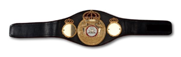 TOMMY "THE HITMAN" HEARNS WBA PRESENTATION BELT ATTRIBUTED TO WELTERWEIGHT TITLE (HEARNS LOA)