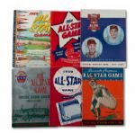 1935, 1950-52, 1954-56, 1959, 1961-67, 1970-80 BASEBALL ALL-STAR GAME PROGRAM LOT OF 25 (HELMS/LA84 COLLECTION)