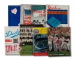 1942 THROUGH 1971 WORLD SERIES PROGRAM LOT OF 39 DIFFERENT (HELMS/LA84 COLLECTION)