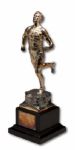 1924 ANNUAL INDOOR MEET CHICAGO CHAPTER A.I.B. TRACK & FIELD TROPHY - 1500 METERS RUN JOIE RAY VS. ABEL KIVIAT (HELMS/LA84 COLLECTION)
